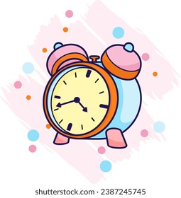 free vector alarm clock sounds at morning loudly 
