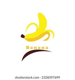 Plantilla de logotipo de caracteres de banana vectorial libre