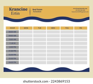 Free vector beautiful budget planner template