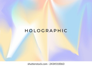 Free vector beautiful holographic colorful glowing wallpaper