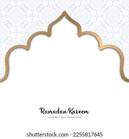 Free vector beautiful ramadan kareem design with mandala editable free vector image