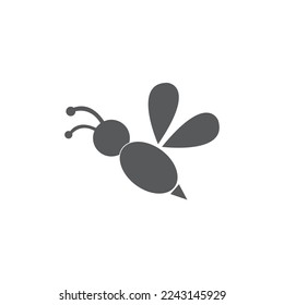 Free vector bee logo template design