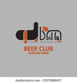 Free vector beer club logo design and unique icon illustration