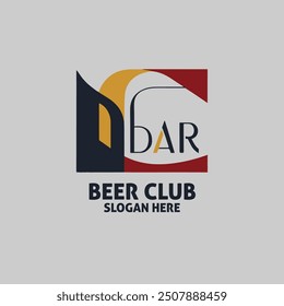 Free vector beer club logo design and unique icon illustration