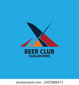 Free vector beer club logo design and unique icon illustration