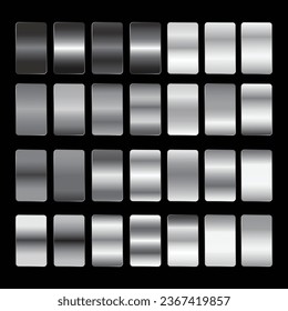 Free vector big set of silver gradients. vector