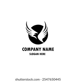 Free vector bird silhouette logo design
