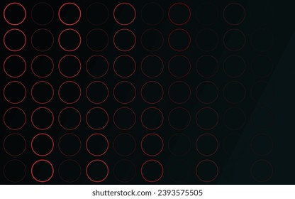 Free vector black with circles background