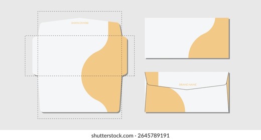 Vector gratuito de la Plantilla de diseño de sobre en blanco