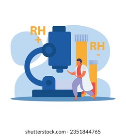 Free vector blood donation set with blood test and expertise symbols flat isolated vector illustration13.eps