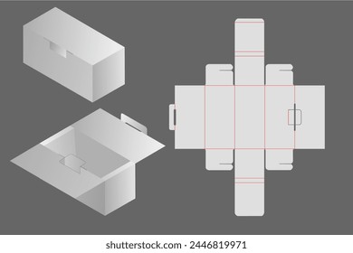 free vector box packaging template design