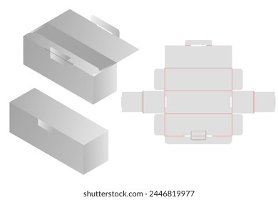 free vector box packaging template design