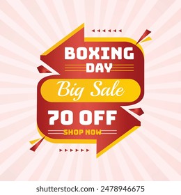  free vector boxing day big sale banner
