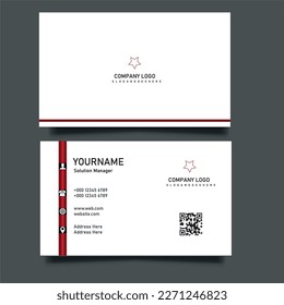 Free vector business card template.