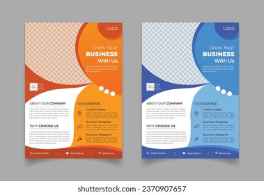 Free vector business flyer design template