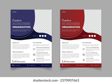 Free vector business flyer design template