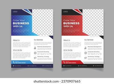 Free vector business flyer design template
