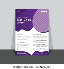 Free vector business flyer design template