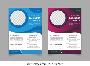 Free vector business flyer design template