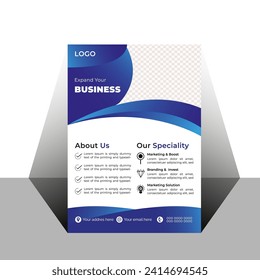 Kostenlose Vorlage für Vektorgrafik-Flyer