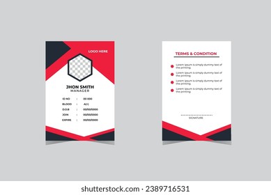 Free Vector Business Id Card Clean Student Id Card Template With Minimalist elements