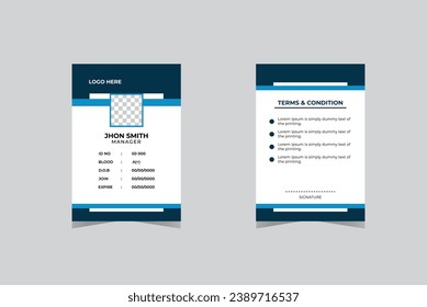 Free Vector Business Id Card Clean Student Id Card Template With Minimalist elements