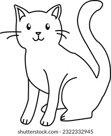 Kostenlose Vektorkatzensilhouette, Vektorgrafik