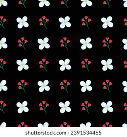  Free Vector chamomile on black