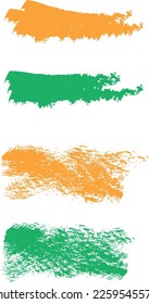 Free vector charcoal indian flag tricolor symbol