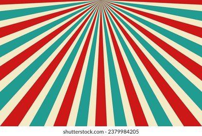 Free vector classic retro colors sunburst rays design