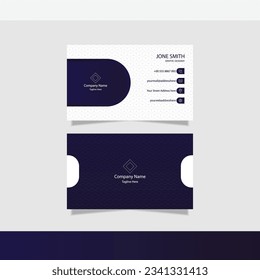 Free vector clean style modern corporate business card template