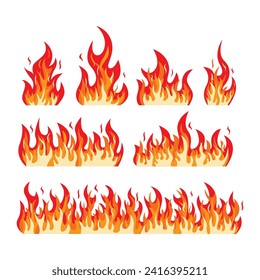 free vector clipart fire collection