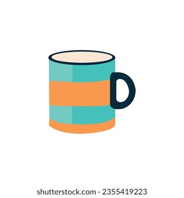 Free vector a coffee cup on white background