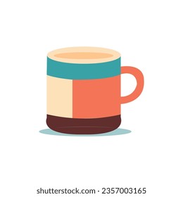 Free vector a coffee cup on white background