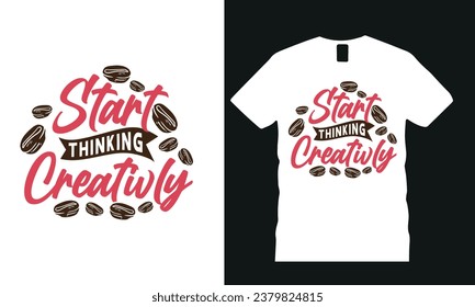 Free vector coffee t shirt design, vintage typography and lettering art, retro slogan