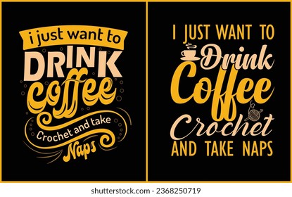 Free vector Coffee typography  t shirt and background design for coffee lovers.