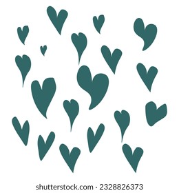 Free vector collection of illustrated heart icons