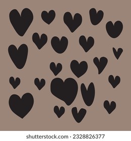 Free vector collection of illustrated heart icons