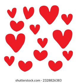 Colección vectorial libre de iconos ilustrados del corazón