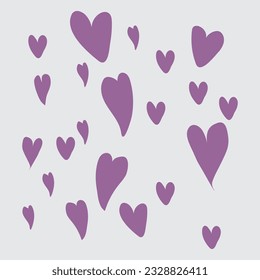 Free vector collection of illustrated heart icons