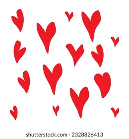 Free vector collection of illustrated heart icons