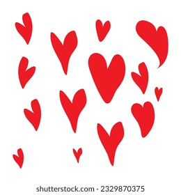 Free vector collection of illustrated heart icons