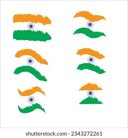Kostenlose Vektorgrafik-Sammlung für den Unabhängigkeitstag in Indien