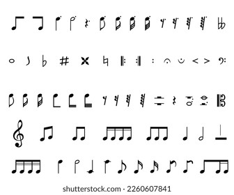 Free vector collection of a musical notes