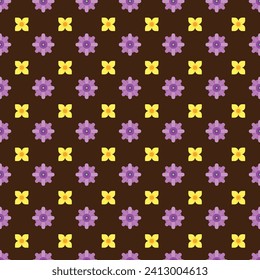 Free vector color flower pattern background.