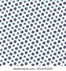 Free vector color hand drawn small flowers pattern design .