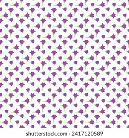Free vector color small flowers pattern in winter.