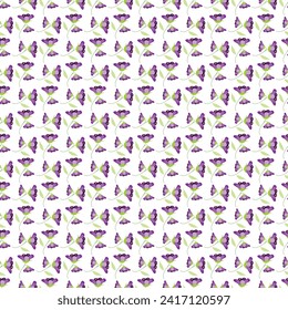 Free vector color small flowers pattern in winter.