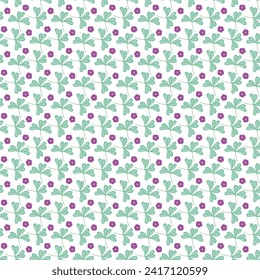 Free vector color small flowers pattern in winter.