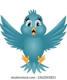 Free vector colorful bird illustration 